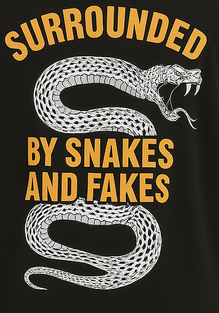 Full Back printed Oversize T-Shrit Black