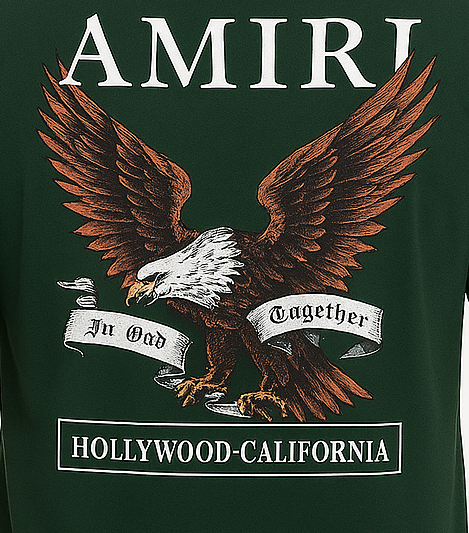 Full Back printed Oversize T-Shrit Green